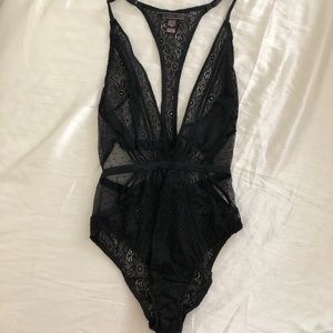 Lace teddy bodysuit